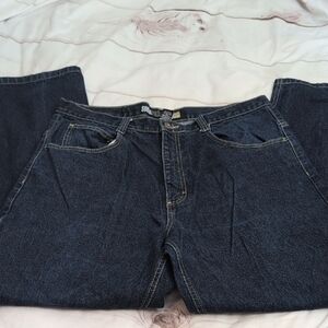 Vintage Southpole Baggy Oversized Y2K 2000 Men's Dark Denim Jeans size 36 Waist